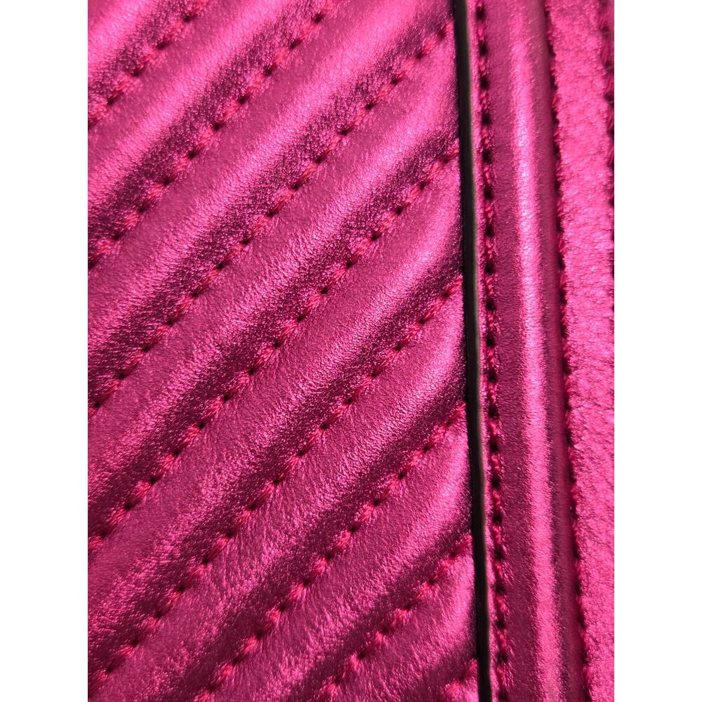 Rebecca Minkoff Metallic Fuchsia Quilted Chain Crossbody - Picture 6 of 16